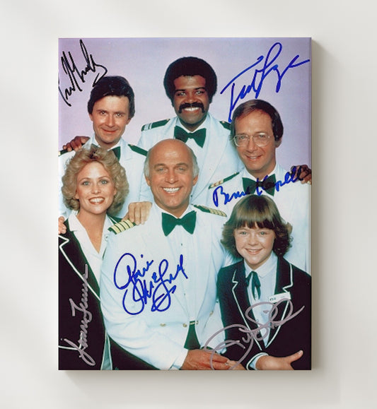 The Love Boat - Cast - Cruise Ship Crew Ensemble - Canvas television wall art