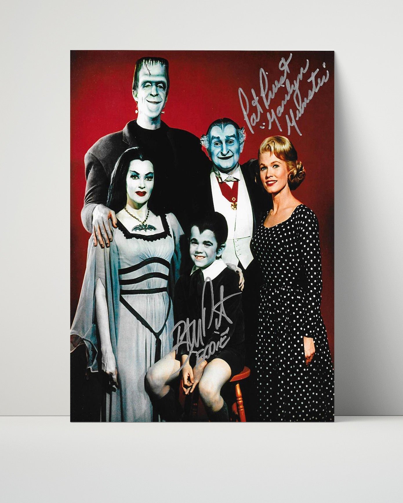 The Munsters - Cast - Family Ensemble - Vintage Television Wall Art - 16x20 Unframed Print wall art print - television decor