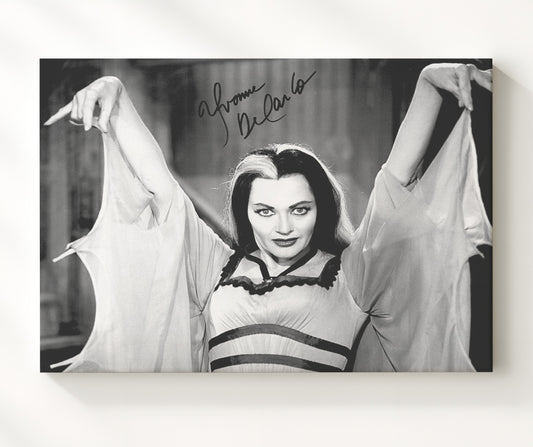The Munsters - Yvonne De Carlo (Lily Munster) Gothic Glamour - Canvas television wall art