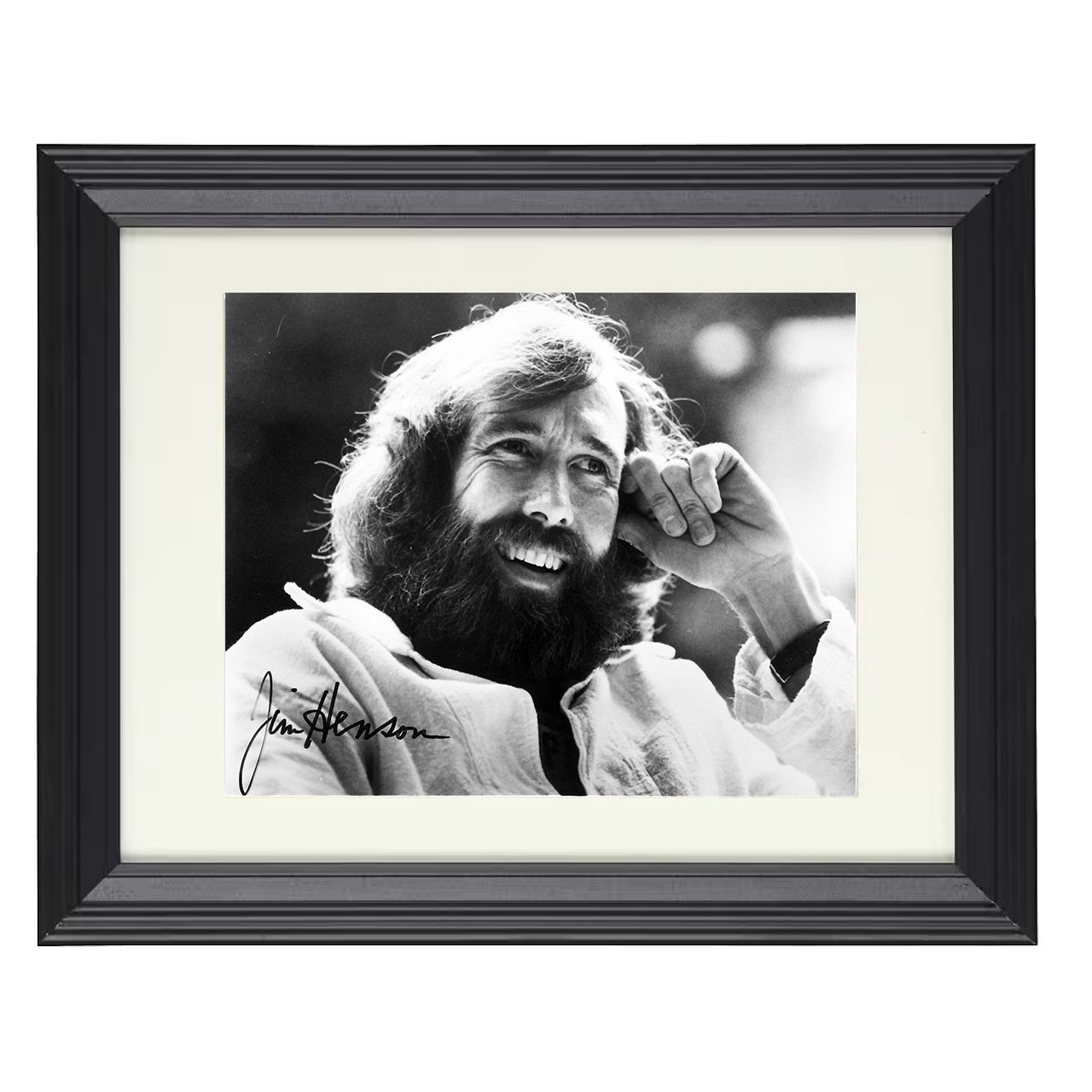The Muppet Show – Himself Bearded Promotional Smile – 8x10 black beveled framed television wall art