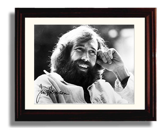 The Muppet Show - Jim Henson (Himself) Bearded Studio Smile - Vintage Television Wall Art - 8x10 Beveled Frame wall art print - television decor