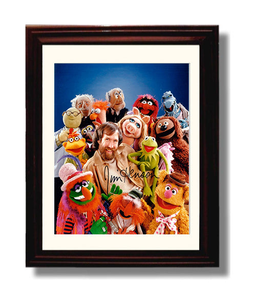 The Muppets - Jim Henson - Creator with Kermit and Cast Ensemble - Vintage Television Wall Art - 8x10 Beveled Frame wall art print - television decor