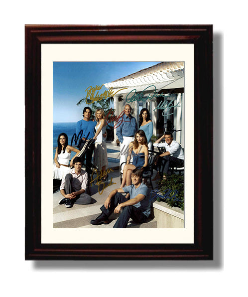 The O.C. - Ben McKenzie (Ryan Atwood) Beach House Ensemble Cast Photo - Vintage Television Wall Art - 8x10 Beveled Frame wall art print - television decor
