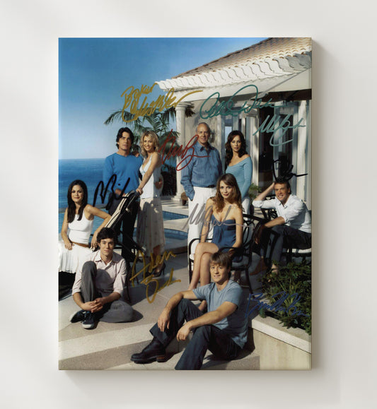 The O.C. - Ben McKenzie (Ryan Atwood) Beach House Ensemble Cast Photo - Canvas television wall art