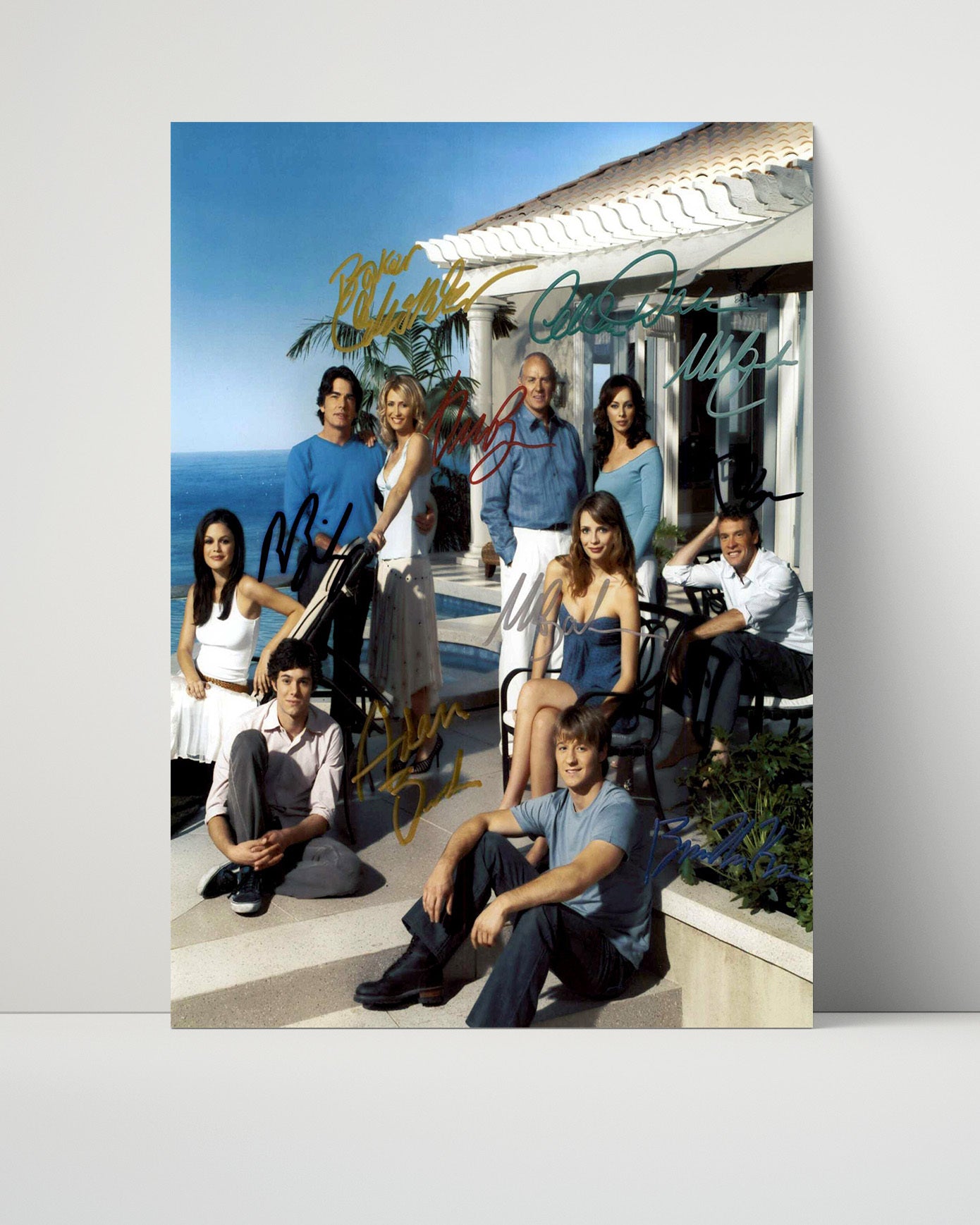 The O.C. - Ben McKenzie (Ryan Atwood) Beach House Ensemble Cast Photo - Vintage Television Wall Art - 16x20 Unframed Print wall art print - television decor