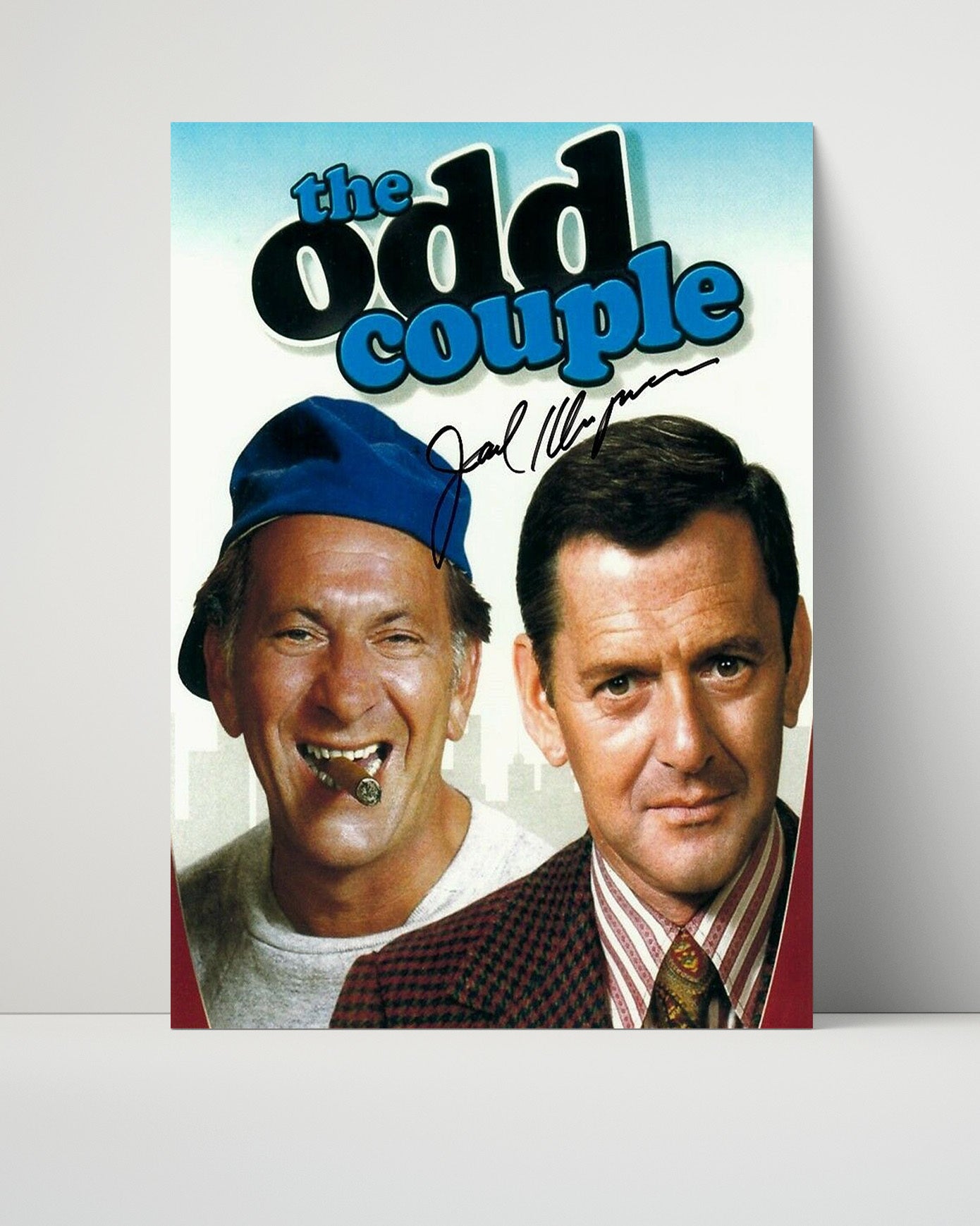 The Odd Couple - Jack Klugman Oscar Madison Cigar Cap - Vintage Television Wall Art - 16x20 Unframed Print wall art print - television decor