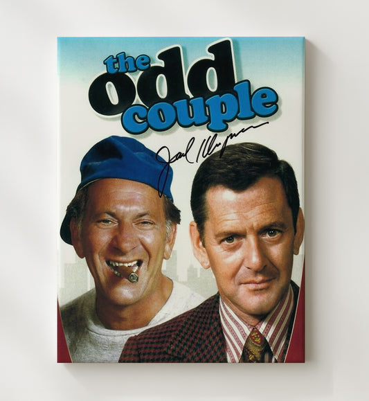 The Odd Couple - Jack Klugman Oscar Madison Cigar Cap - Canvas television wall art