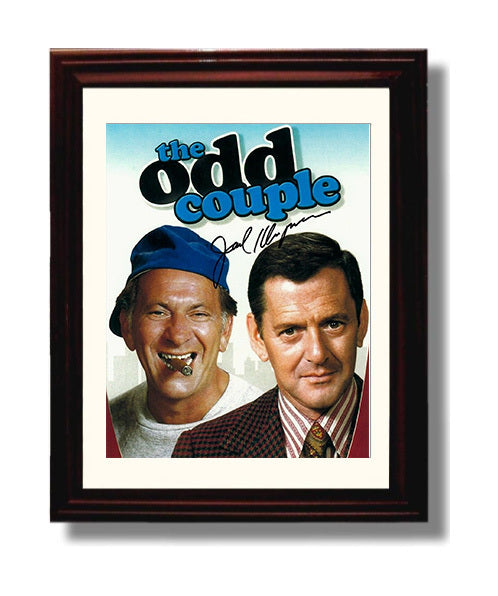 The Odd Couple - Jack Klugman Oscar Madison Cigar Cap - Vintage Television Wall Art - 8x10 Beveled Frame wall art print - television decor