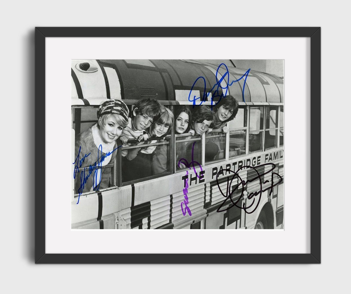 The Partridge Family - Shirley Jones (Shirley Partridge) Bus Window Cast - Vintage Television Wall Art - 16x20 Gallery Frame wall art print - television decor