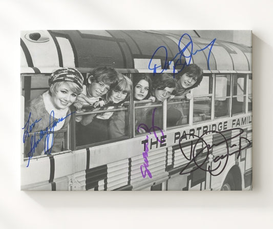 The Partridge Family - Shirley Jones (Shirley Partridge) Bus Window Cast - Canvas television wall art