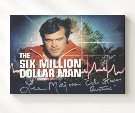 The Six Million Dollar Man - Lee Majors (Steve Austin) Bionic Target Graphic - Canvas television wall art