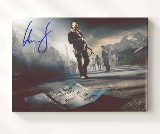 The Walking Dead - Andrew Lincoln (Rick Grimes) Road Stand - Canvas television wall art