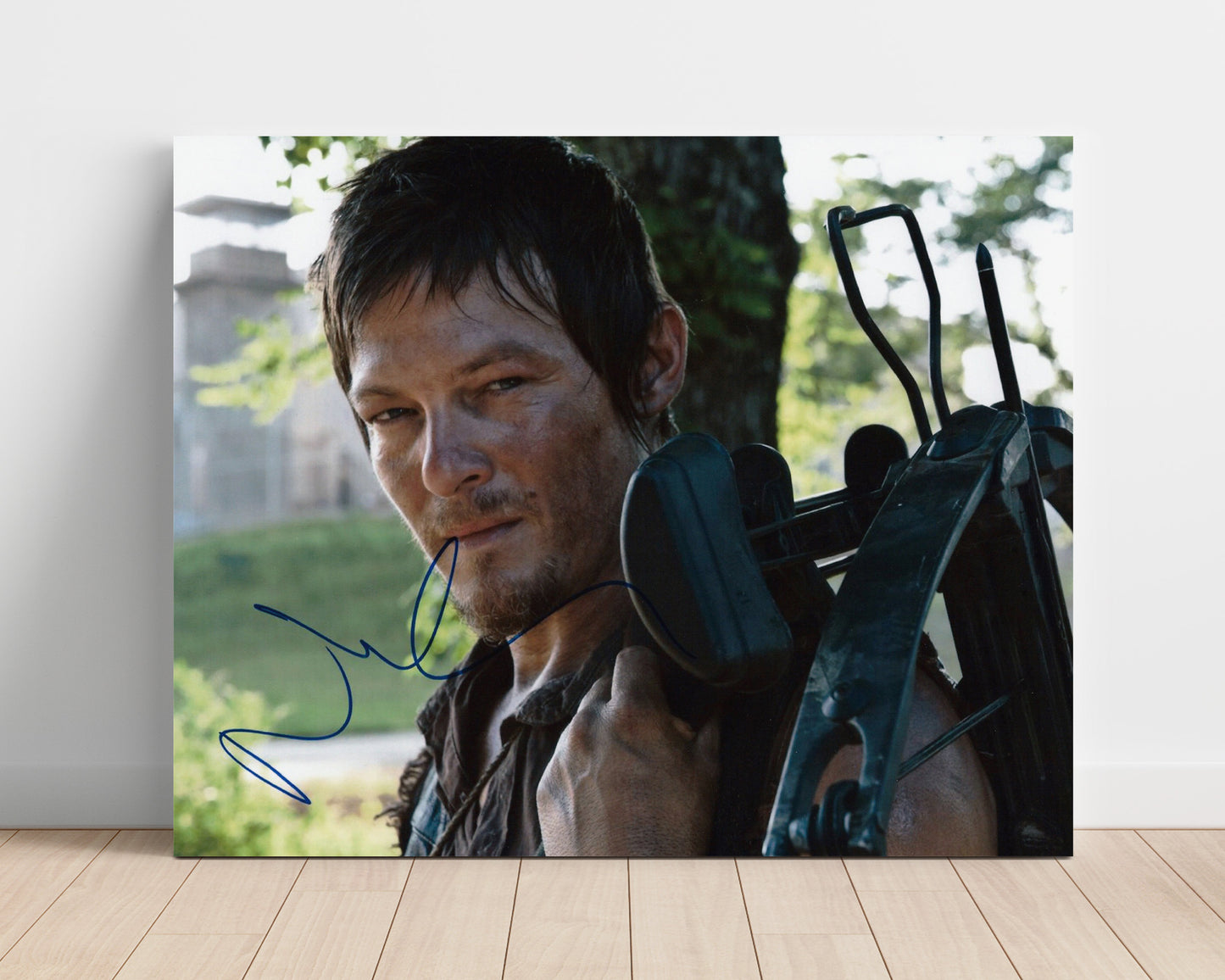 The Walking Dead - Norman Reedus (Daryl Dixon) Crossbow Shoulder - Vintage Television Wall Art - 16x20 Unframed Print wall art print - television decor