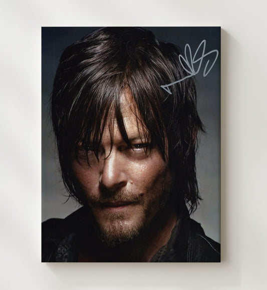 The Walking Dead - Norman Reedus (Daryl Dixon) Intense Close-Up - Canvas television wall art