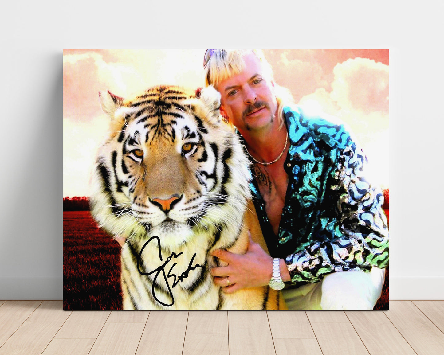 Tiger King - Joe Exotic (Joe Exotic) White Tiger - Vintage Television Wall Art - 16x20 Unframed Print wall art print - television decor