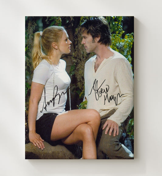 True Blood - Anna Paquin Stephen Moyer Vampire Saga Duo - Canvas television wall art
