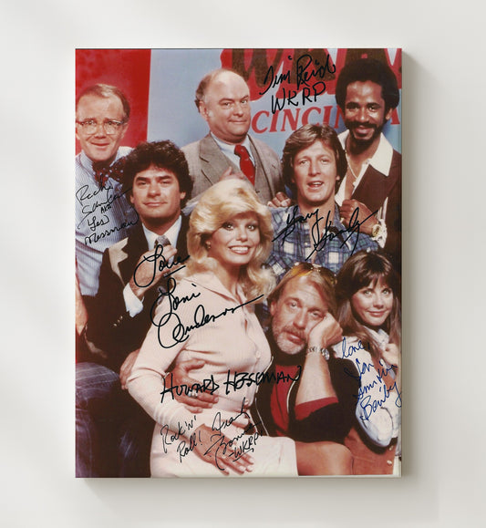 WKRP in Cincinnati - Howard Hesseman (Dr. Johnny Fever) Ensemble Cast Studio - Canvas television wall art
