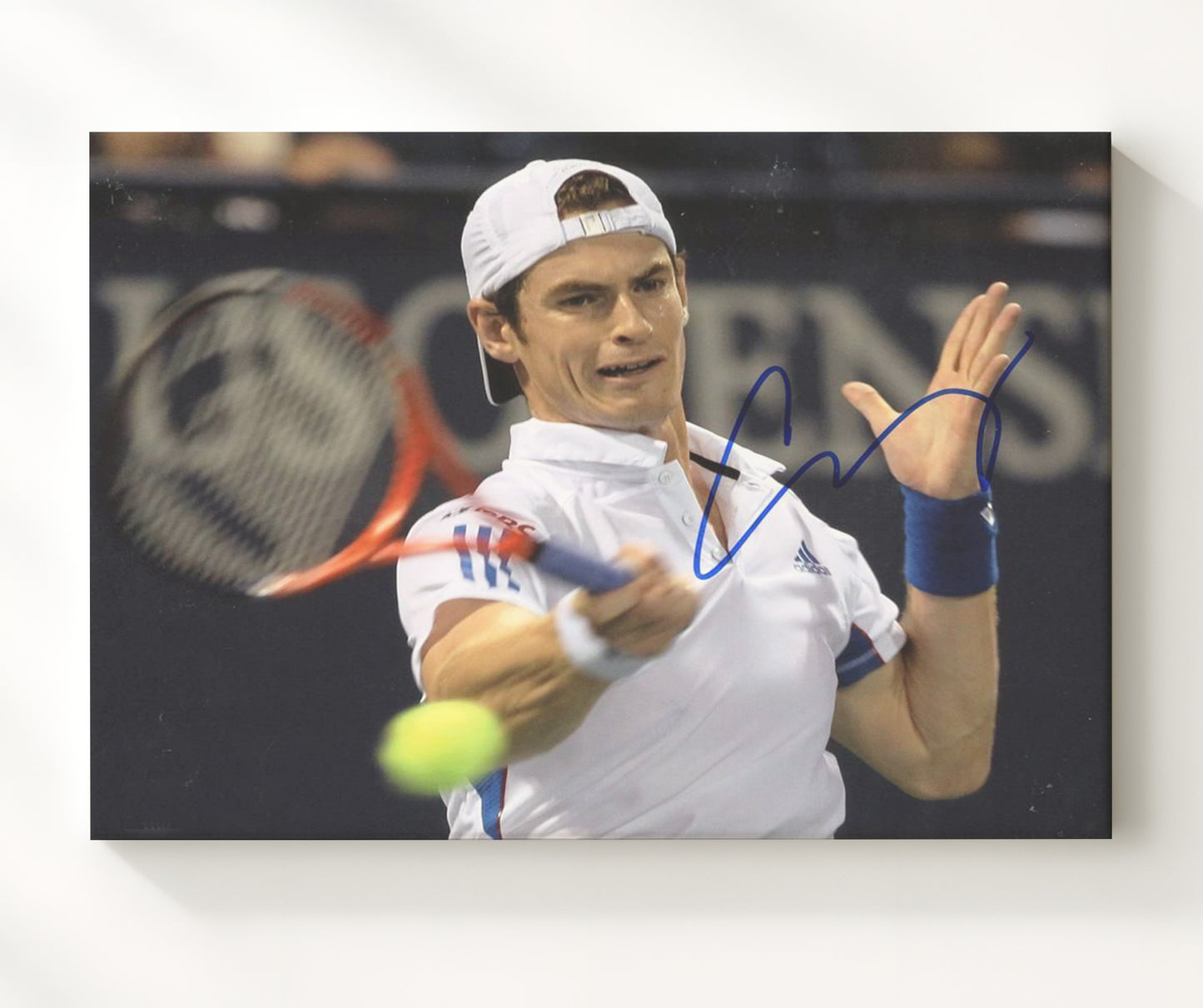 Andy Murray - Forehand Return Tennis Wall Art 20x24 Canvas wall art print – Tennis Wall Art decor