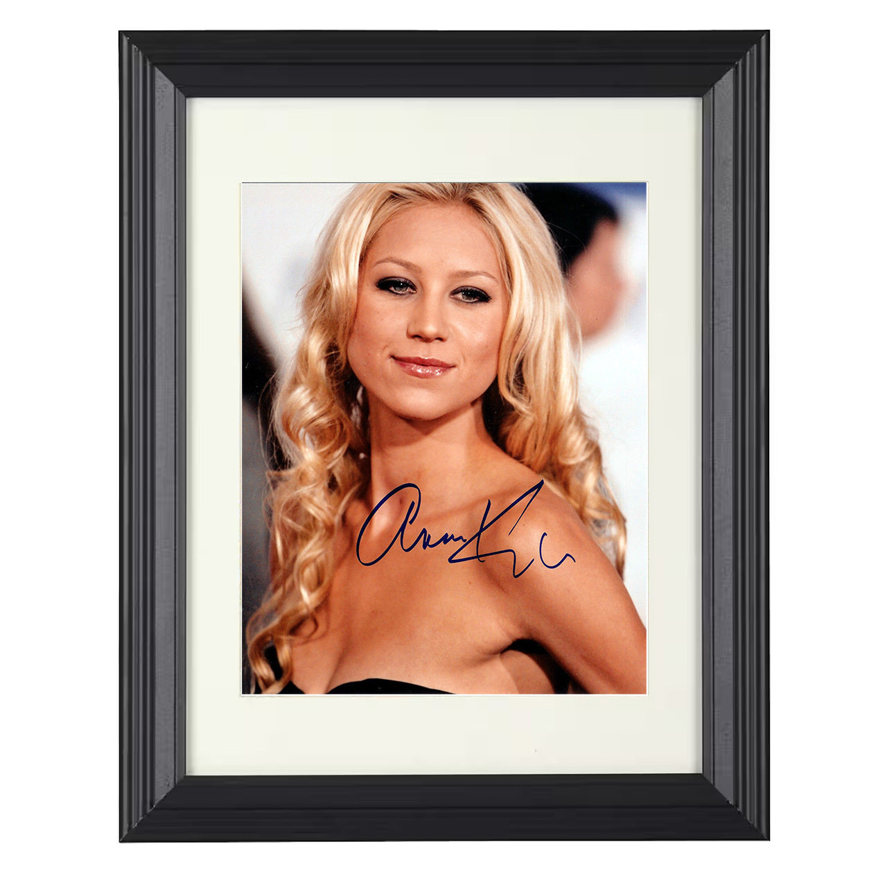 Anna Kournikova – Glamour Close-Up 8x10 matted black framed tennis wall art