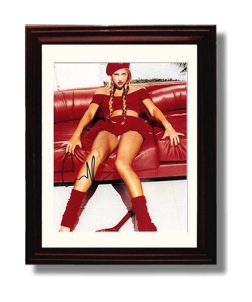 Anna Kournikova - Red Outfit Studio Pose Tennis Wall Art 8x10 Beveled Frame wall art print – Tennis Wall Art decor