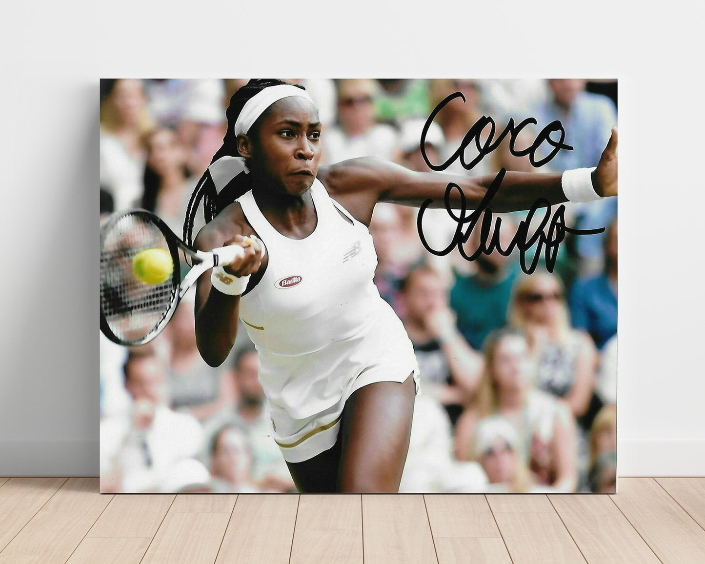 Coco Gauff - Forehand Action Shot Tennis Wall Art 16x20 Unframed Print wall art print – Tennis Wall Art decor