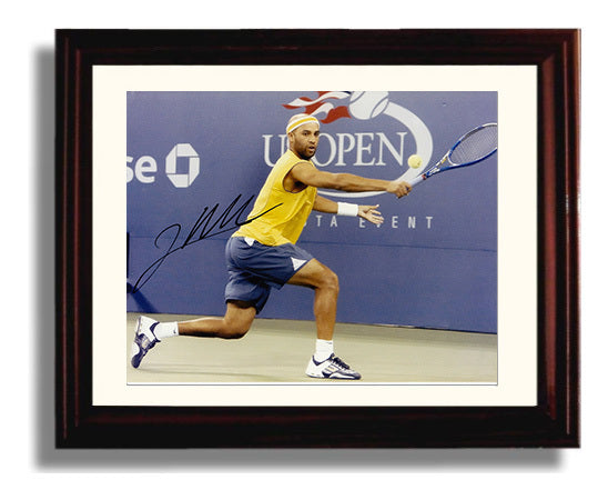 James Blake - Forehand at US Open Tennis Wall Art 8x10 Beveled Frame wall art print – Tennis Wall Art decor