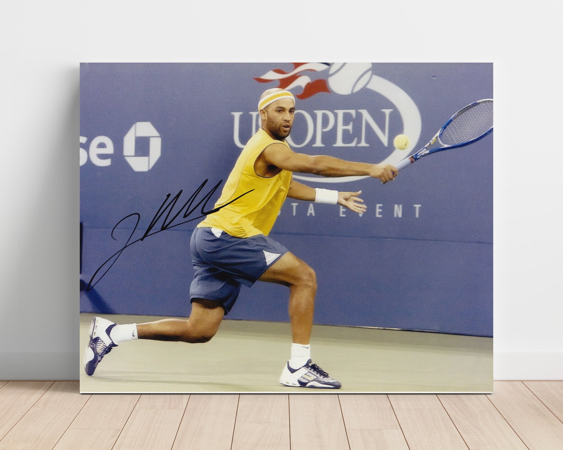 James Blake - Forehand at US Open Vintage Tennis Wall Art - 16x20 Unframed Print