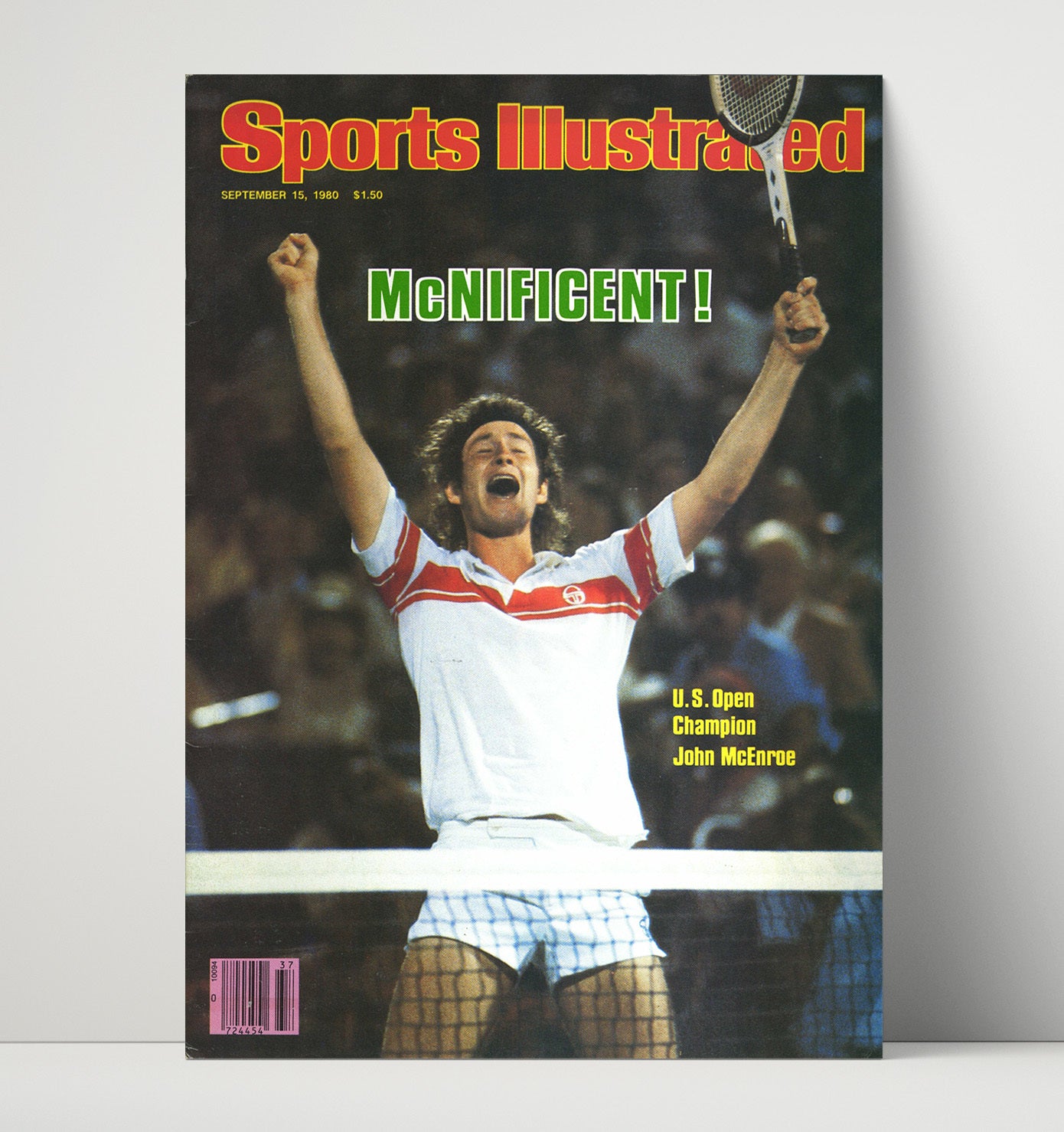 John McEnroe - 1980 SI US Open Champion Tennis Wall Art 16x20 Unframed Print wall art print – Tennis Wall Art decor