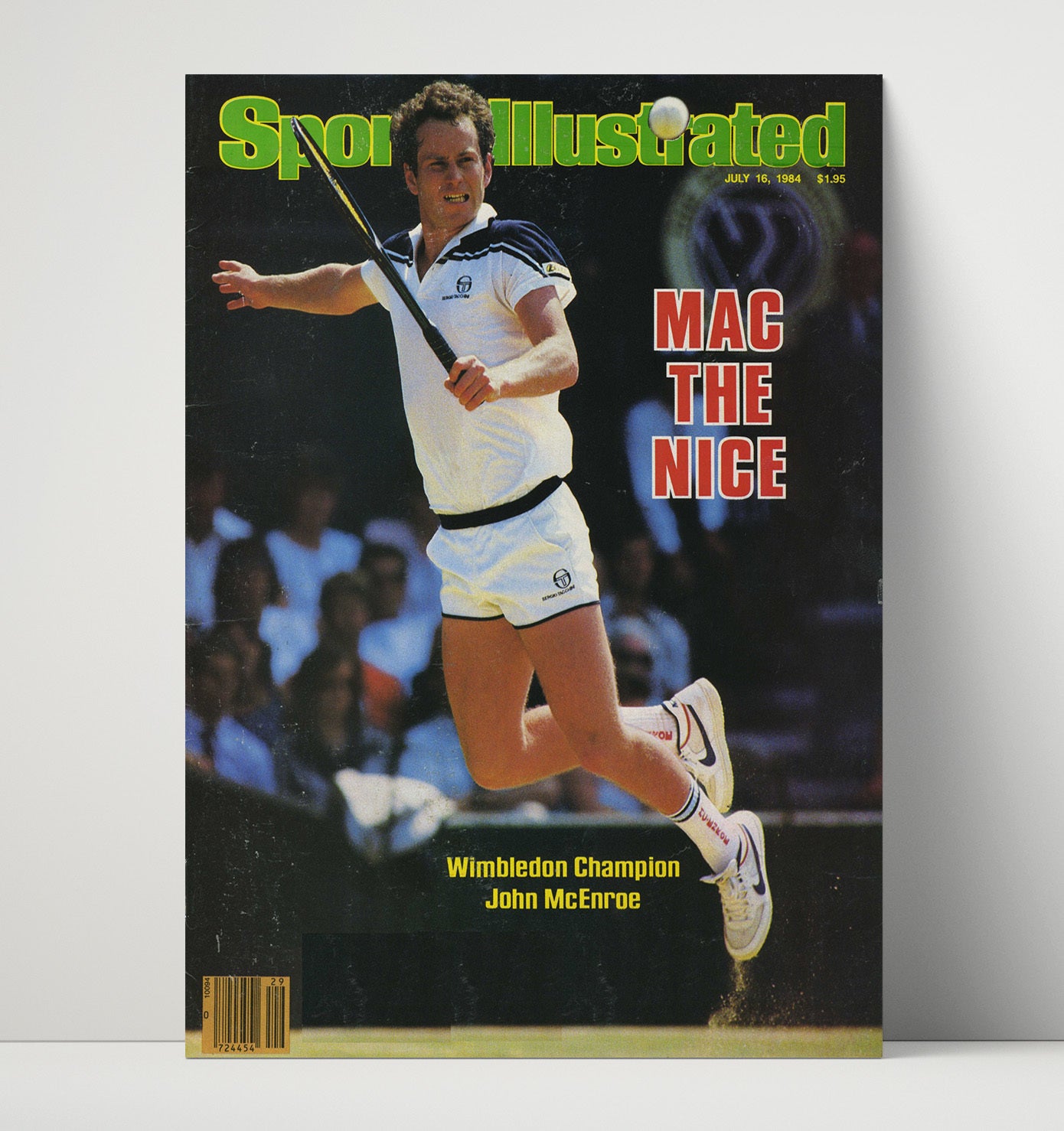 John McEnroe - 1984 SI Wimbledon Champion Tennis Wall Art 16x20 Unframed Print wall art print – Tennis Wall Art decor