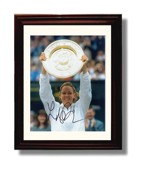 Lindsay Davenport - Wimbledon Trophy Celebration Tennis Wall Art 8x10 Beveled Frame wall art print – Tennis Wall Art decor