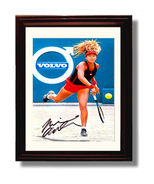 Naomi Osaka - Tournament Serve Motion Tennis Wall Art 8x10 Beveled Frame wall art print – Tennis Wall Art decor