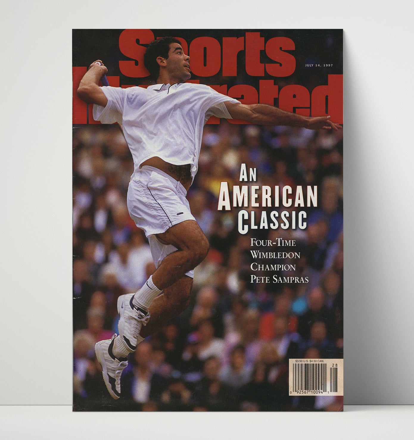 Pete Sampras - 1997 SI Wimbledon Champion Tennis Wall Art 16x20 Unframed Print wall art print – Tennis Wall Art decor
