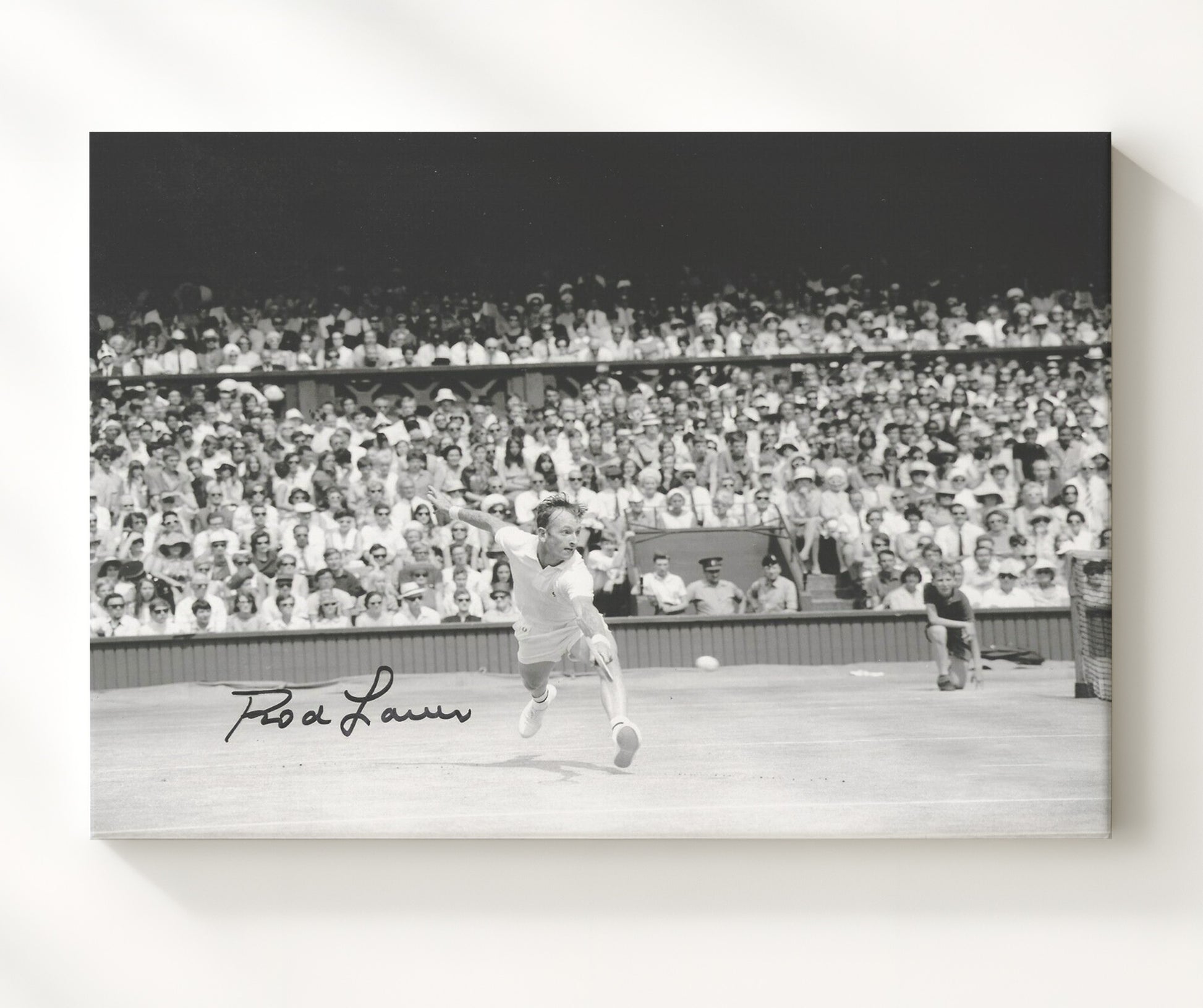 Rod Laver - Australian Open Action Shot Vintage Tennis Wall Art - 20x24 Canvas