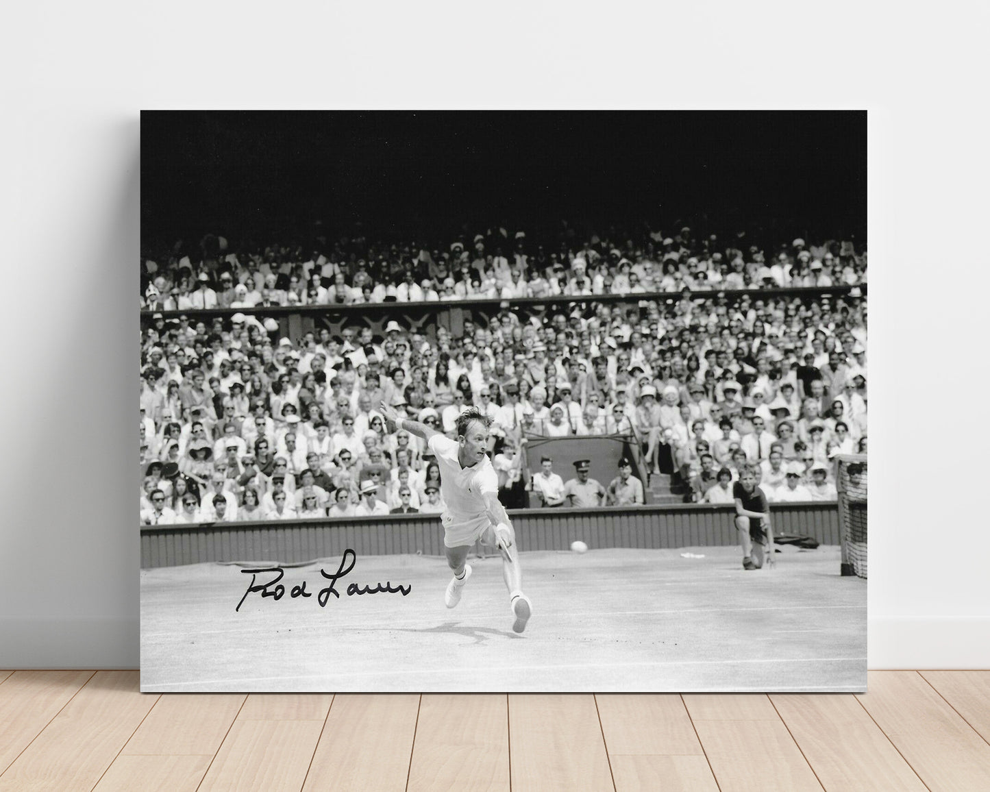 Rod Laver - Australian Open Action Shot Tennis Wall Art 16x20 Unframed Print wall art print – Tennis Wall Art decor