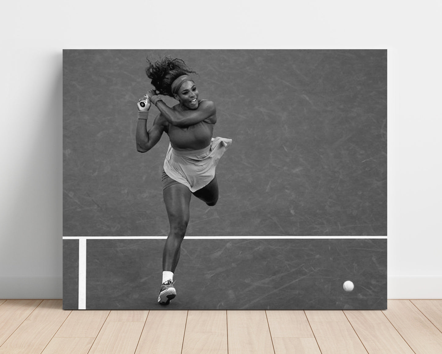 Serena Williams - Overhead Action Shot Vintage Tennis Wall Art - 16x20 Unframed Print
