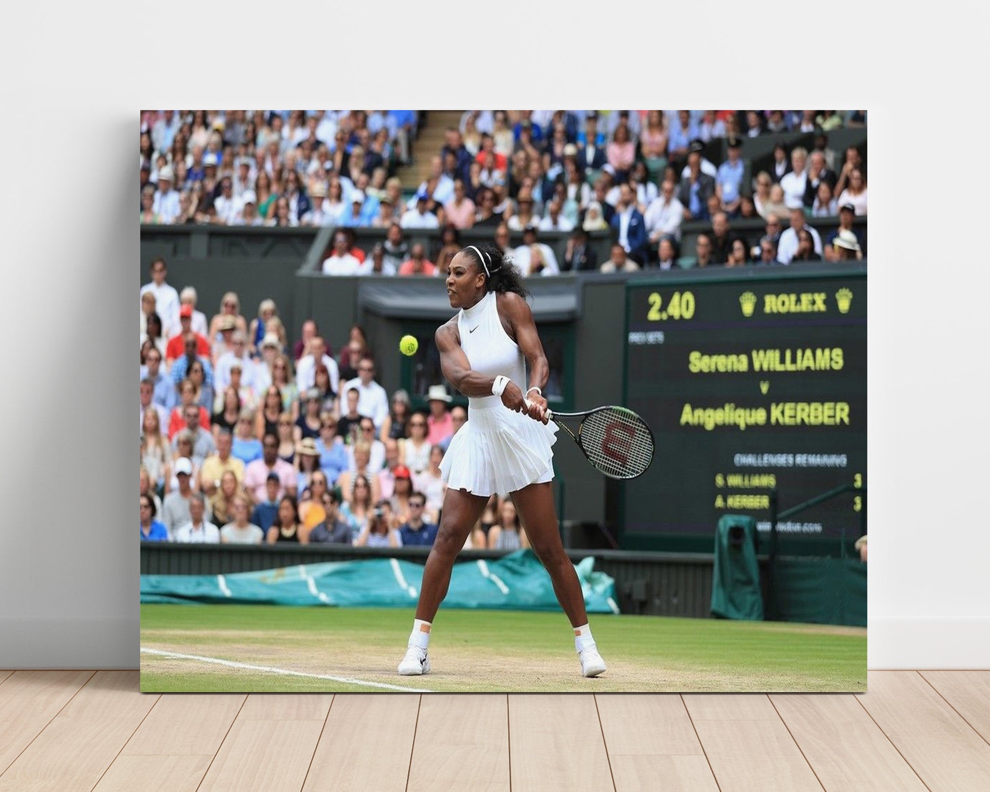Serena Williams - Wimbledon Championship Match Vintage Tennis Wall Art - 16x20 Unframed Print