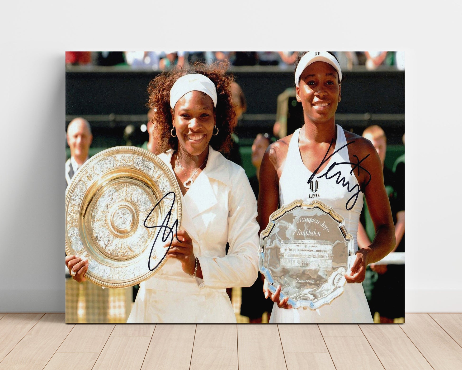 Serena Williams and Venus Williams - Wimbledon Sister Champions Tennis Wall Art 16x20 Unframed Print wall art print – Tennis Wall Art decor