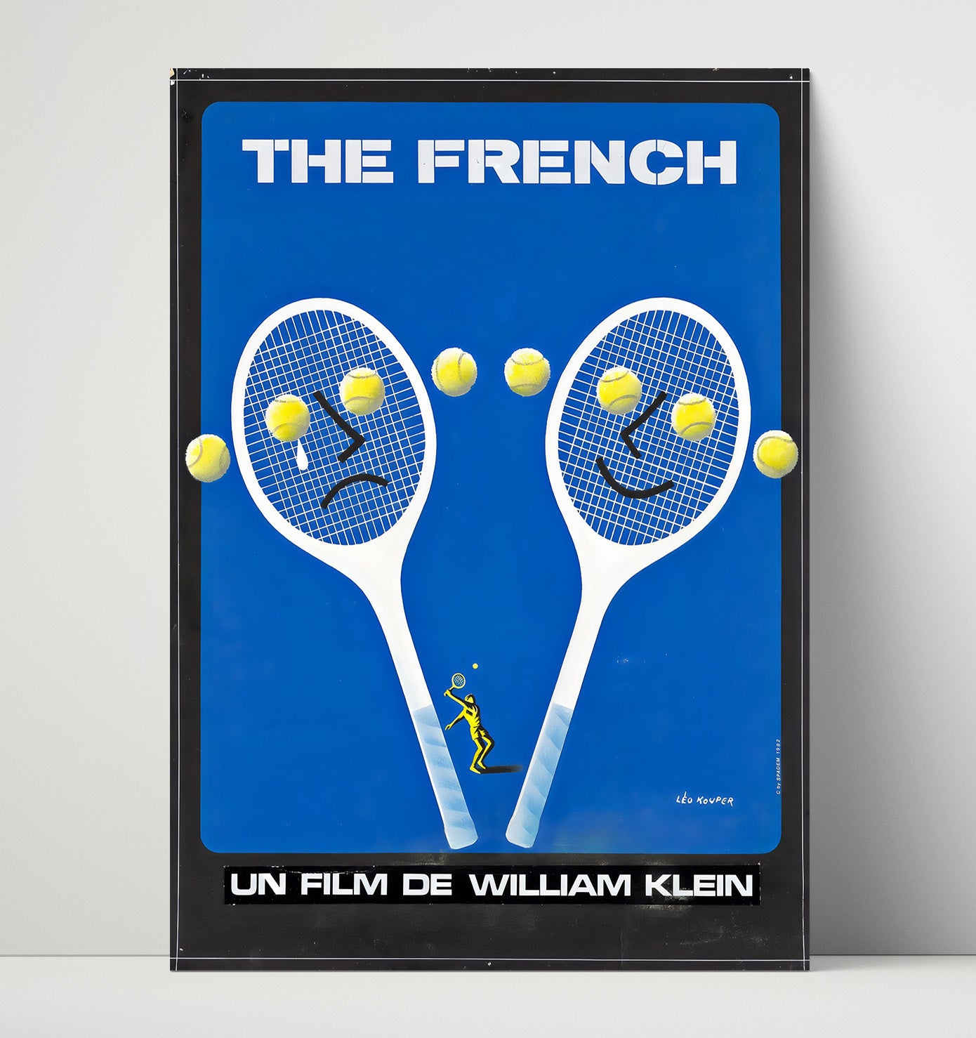 The French Film - William Klein Graphic Poster Tennis Wall Art 16x20 Unframed Print wall art print – Tennis Wall Art decor