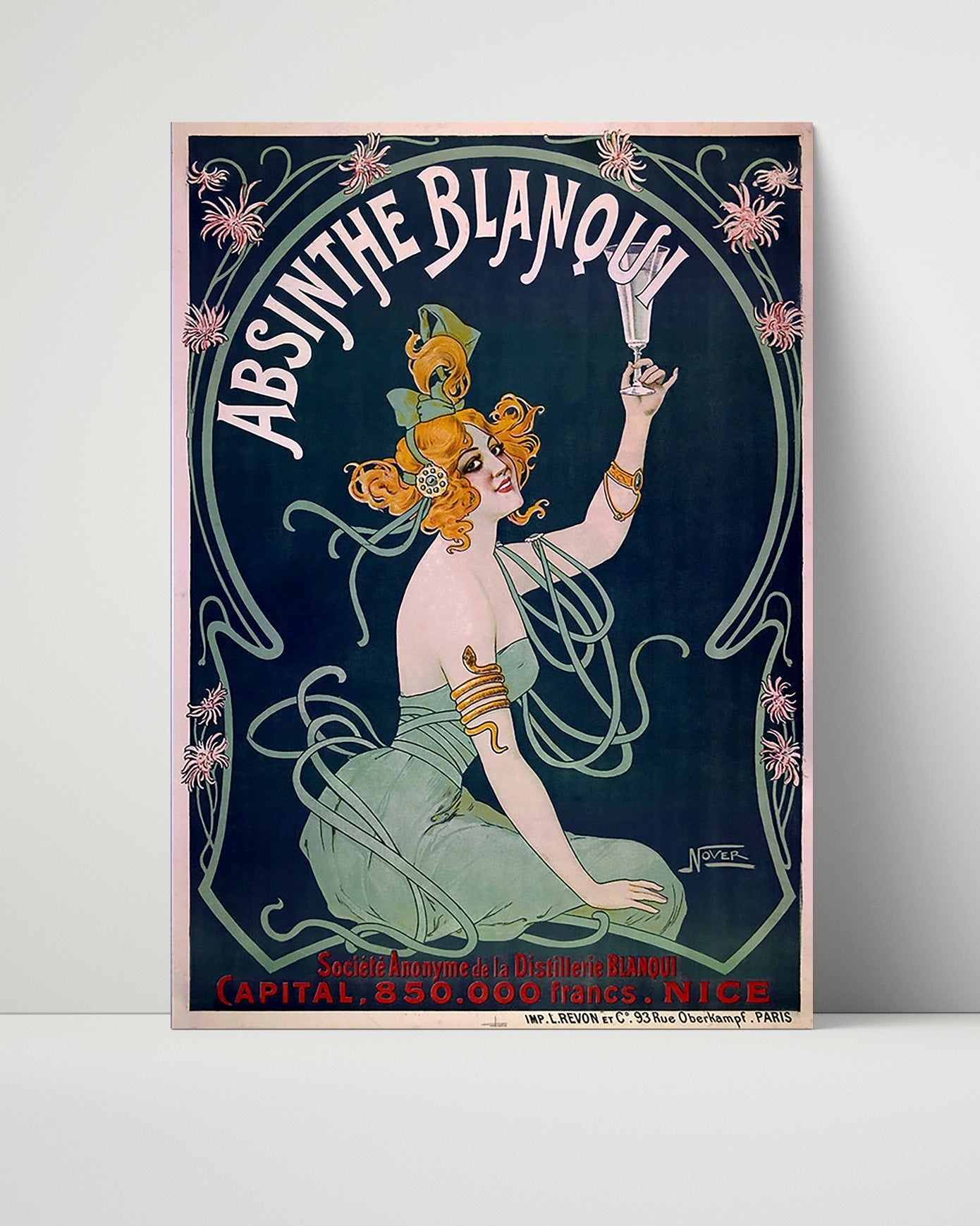 Vintage Advertisement Poster - Absinthe Blanqui - Drink of the green fairy 16x20 Unframed Print vintage advertising wall art print – Vintage Advertising decor