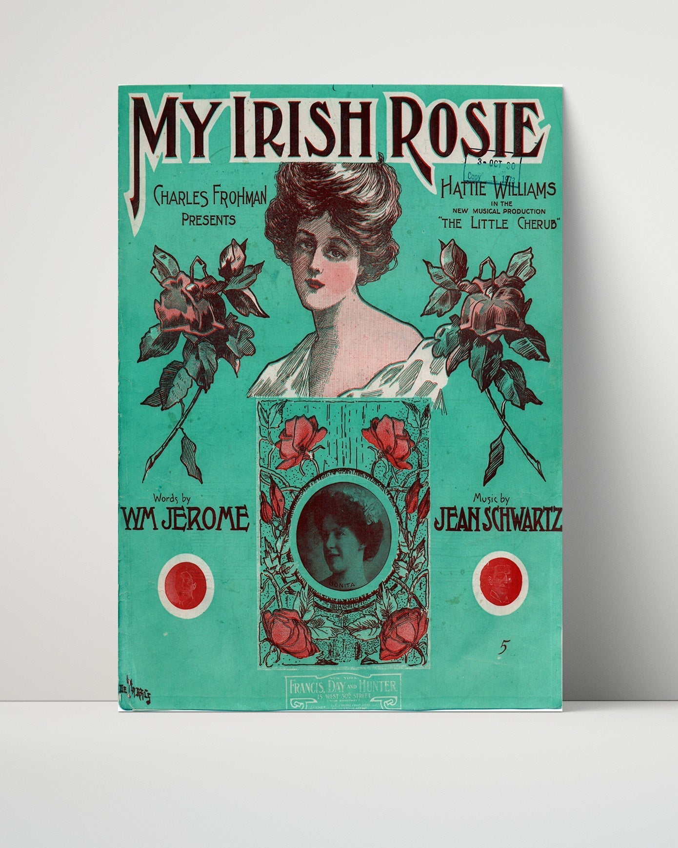 Vintage Advertisement Poster - My Irish Rosie - A melody wrapped in roses 16x20 Unframed Print vintage advertising wall art print – Vintage Advertising decor