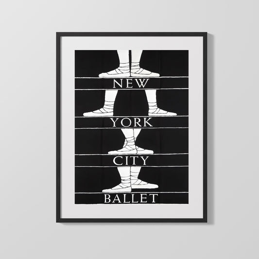 Vintage Advertisement Poster - New York City Ballet - Strength and grace in every step Vintage Advertising Vintage Framed Prints Gallery Frame 16x20