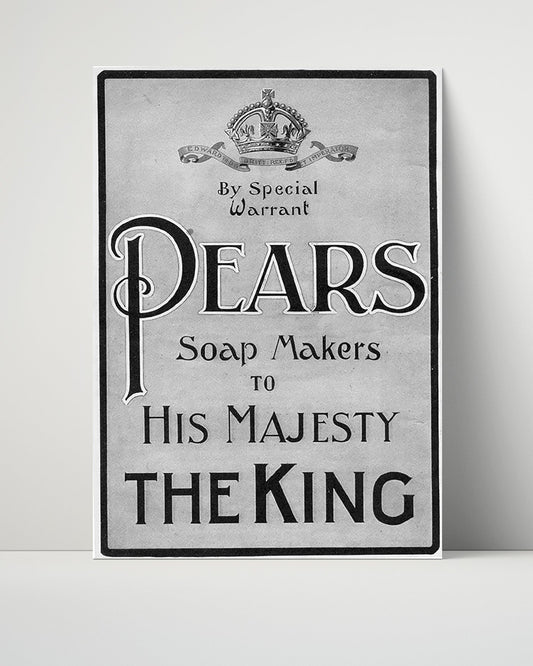 Pears Soap - Fit for a King's Wash - 8x10 Unframed Print