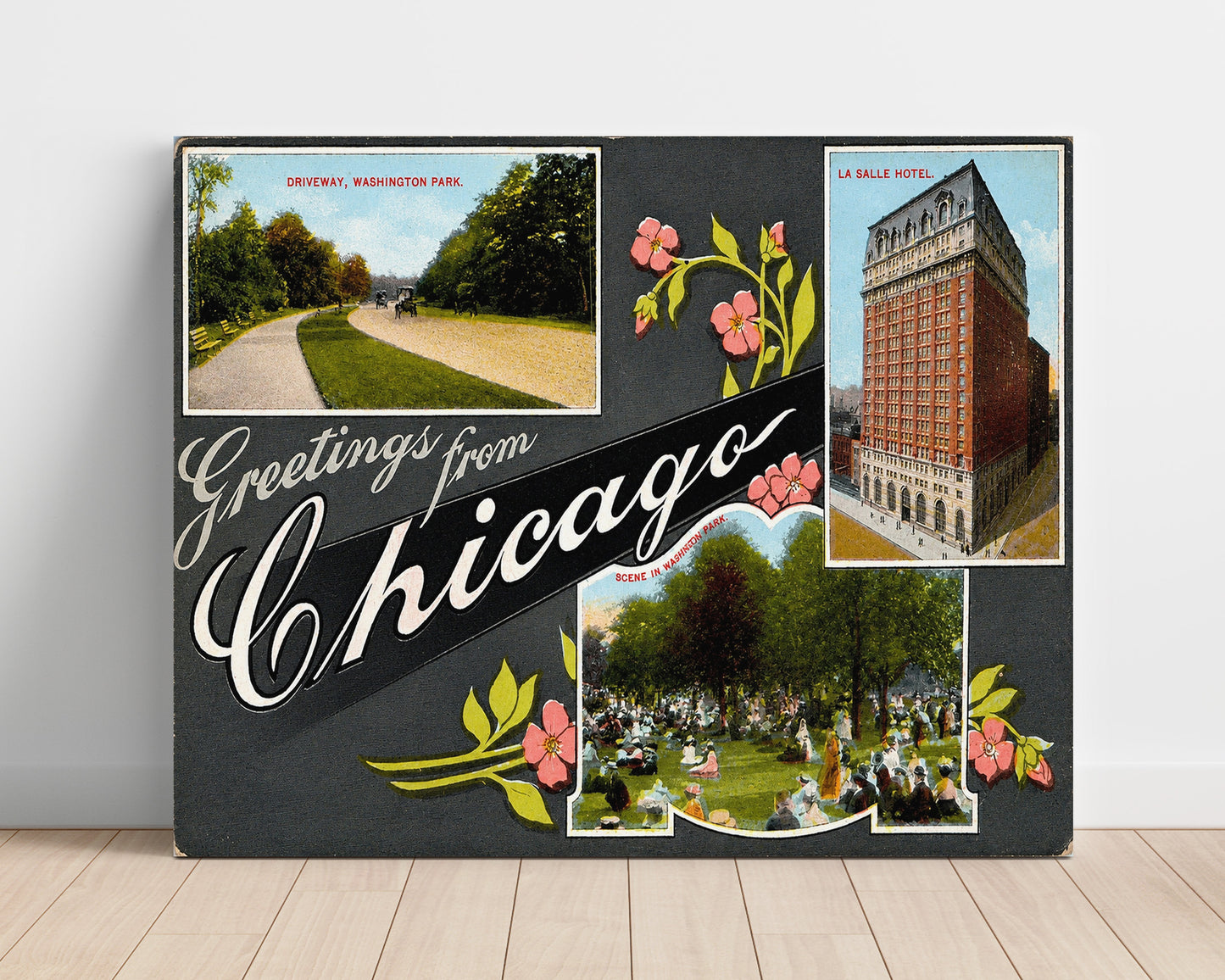 Clearwater, Florida Vintage Postcard - Vintage American Wall Art Unframed 8x10 in Plastic Sleeve wall art print – unframed decor