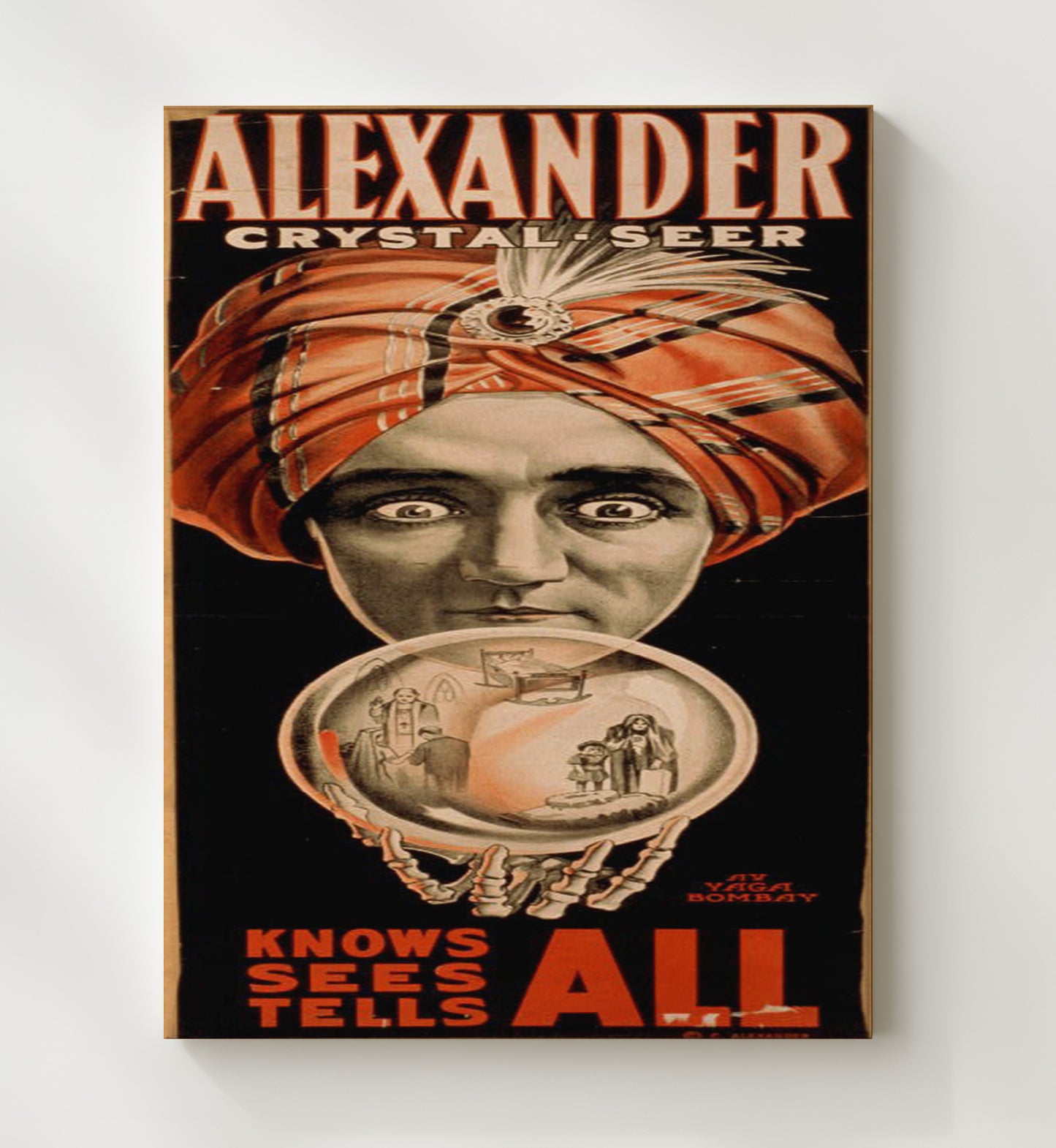 Alexander - Knows All Sees All - Magic Poster - 20x24 Canvas