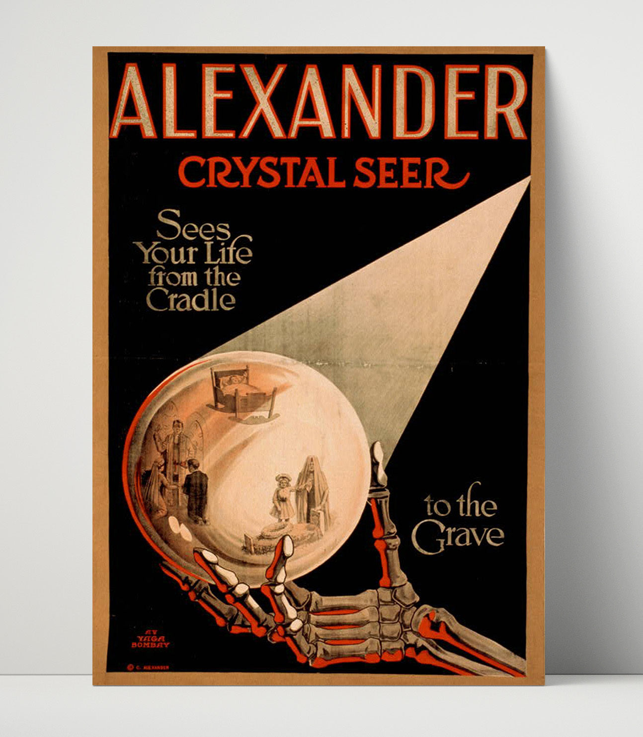 Alexander - The Crystal Seer - Magic Poster - 16x20 Unframed Print