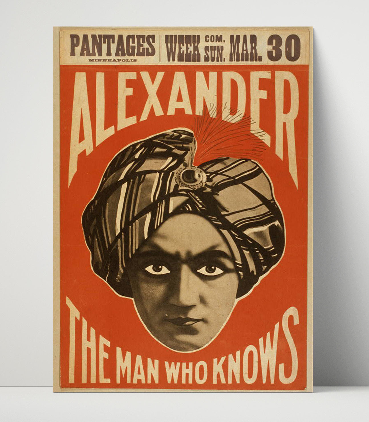 Alexander - The Man Who Knows - Magic Poster - 16x20 Unframed Print