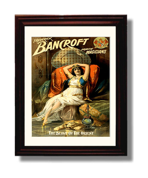 Bancroft - Slave of the Orient - Magic Poster - 8x10 Beveled Frame