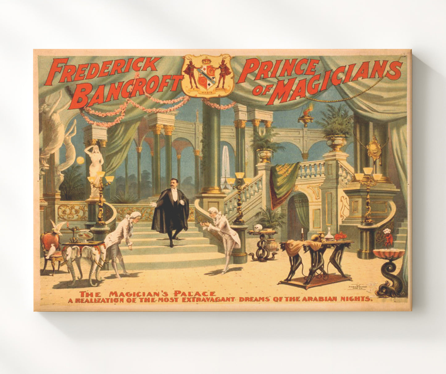 Bancroft - The Magician Palace - Magic Poster - 20x24 Canvas