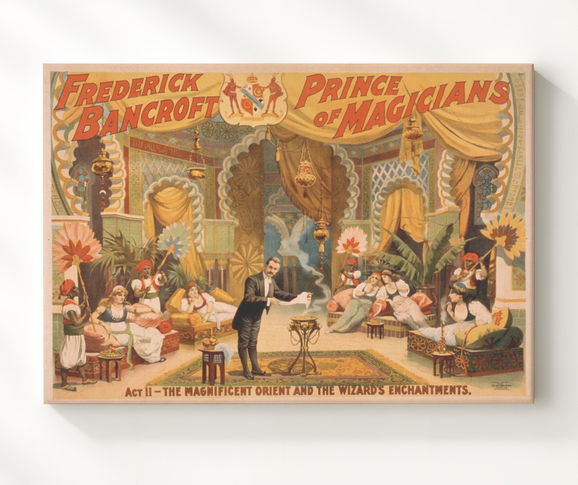 Bancroft - The Magnificent Orient - Magic Poster - 20x24 Canvas