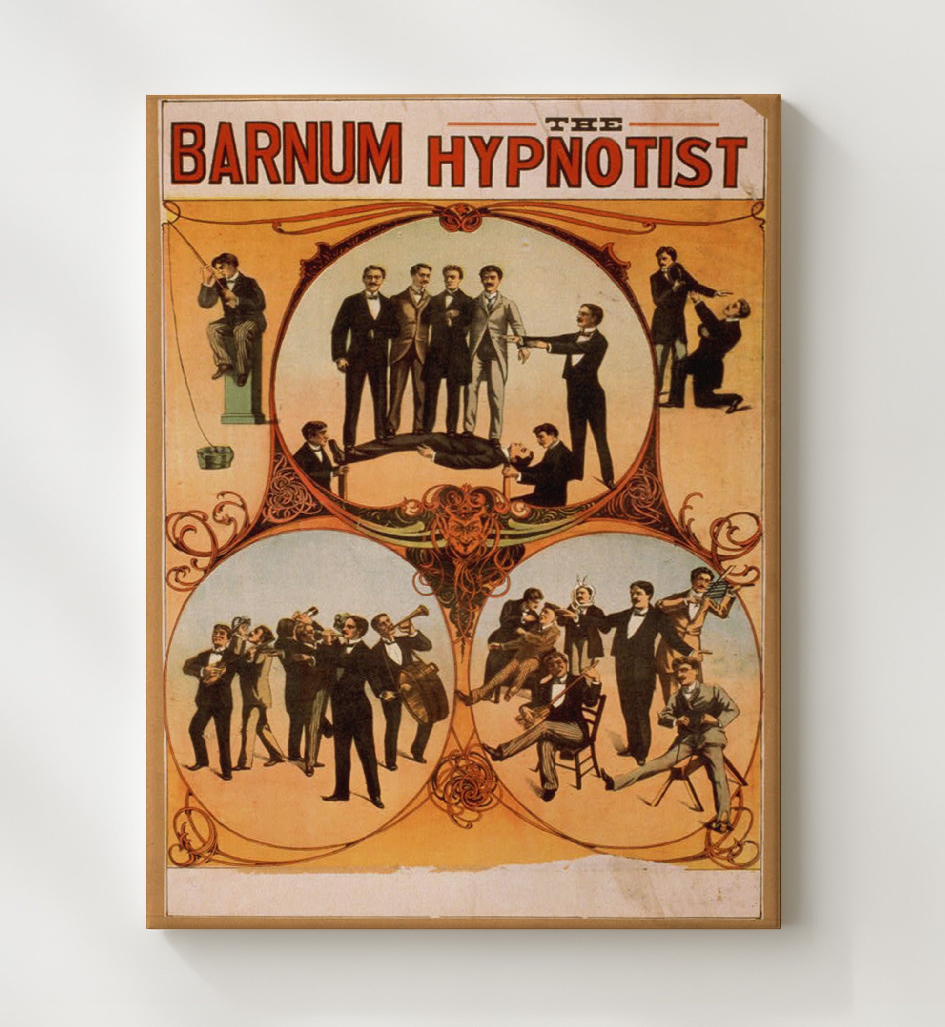 Barnum - The Hypnotist - Magic Poster - 20x24 Canvas